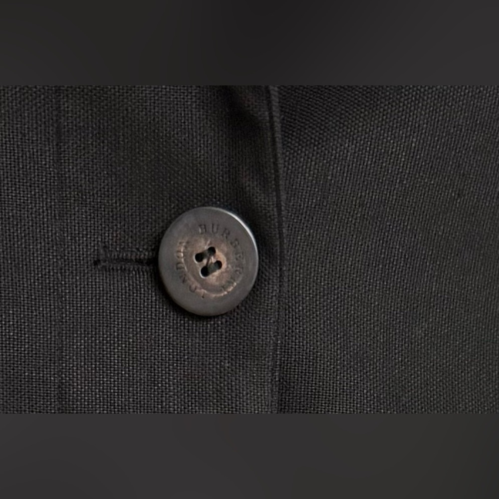 Burberry London Black Silk Cotton Weave Jacket • 4 - Picture 9 of 15